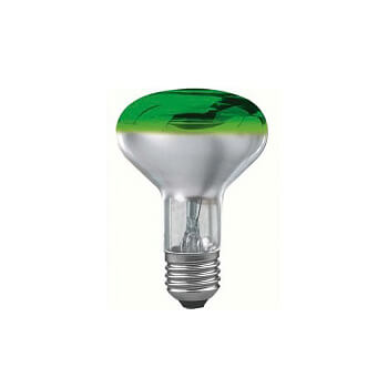 Лампа накаливания Paulmann R80 Е27 60W зеленая 25063