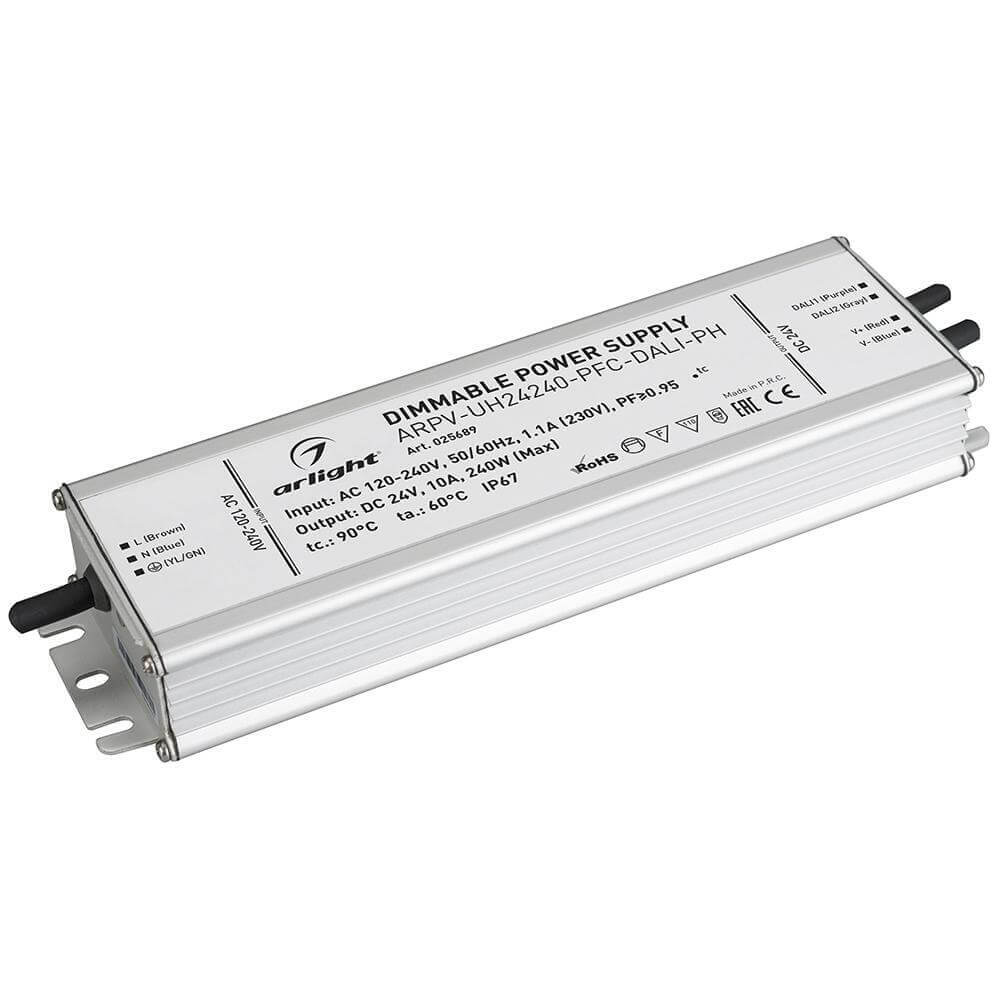 Блок питания Arlight ARPV-UH240-PFC-DALI-PH 24V 240W IP67 10A 025689
