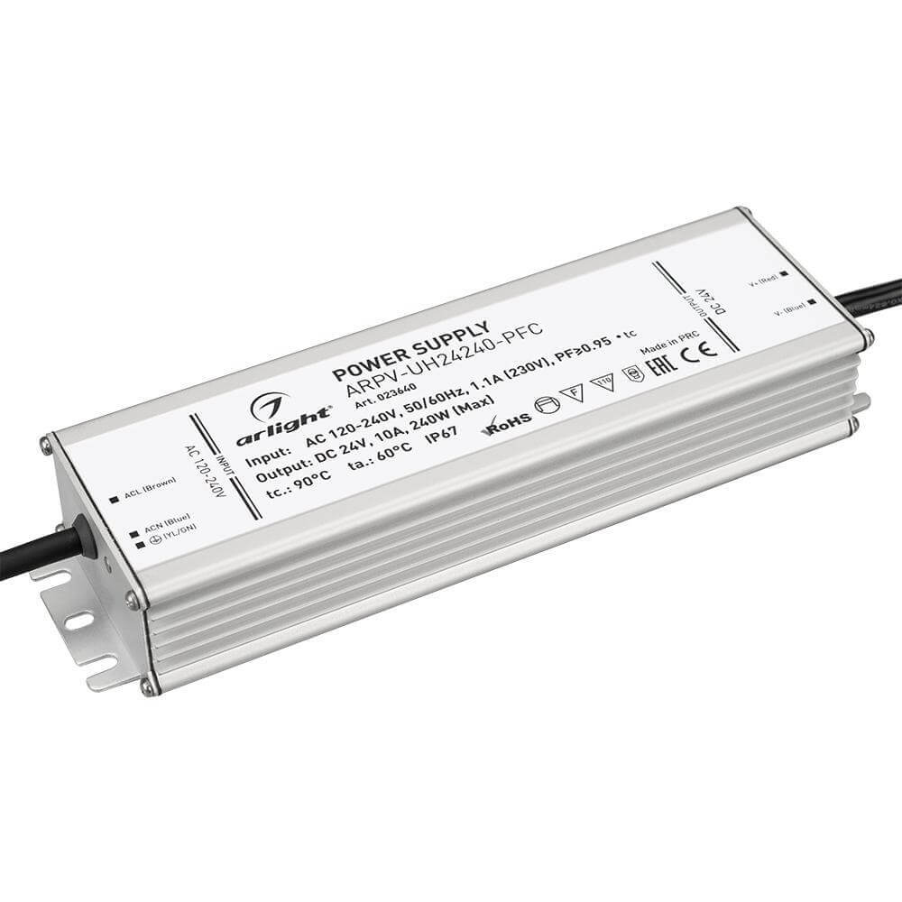 Блок питания Arlight ARPV-UH240-PFC 24V 240W IP67 10A 023640