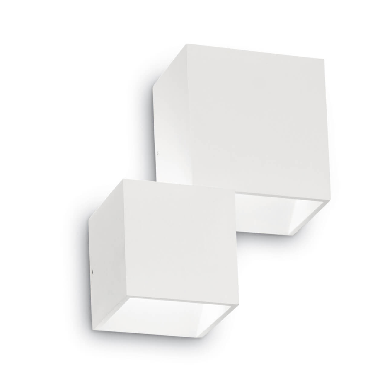 Уличный настенный светодиодный светильник Ideal Lux Rubik Ap2 Bianco 4000K 187358